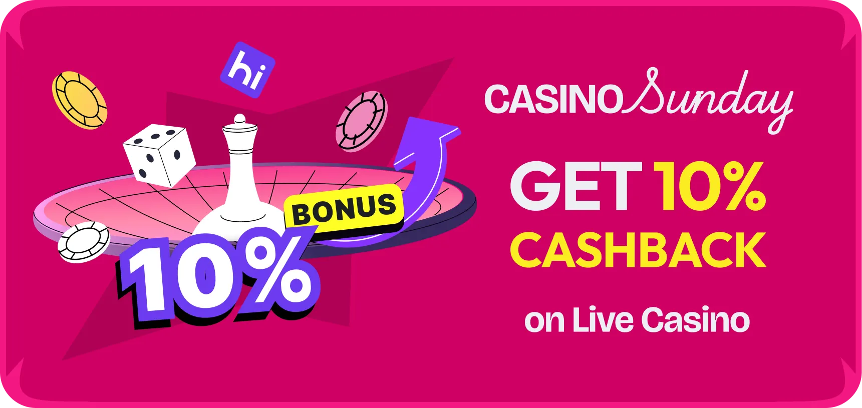 Casino Sunday — Get 10% Cashback on Live Casino